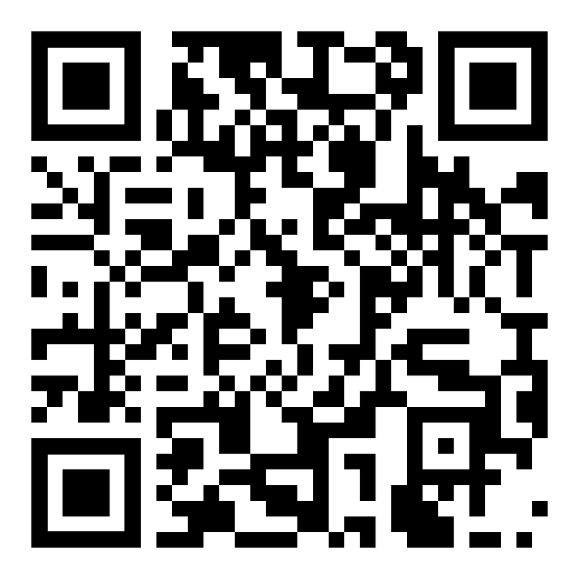QR code  linked to Contact Us